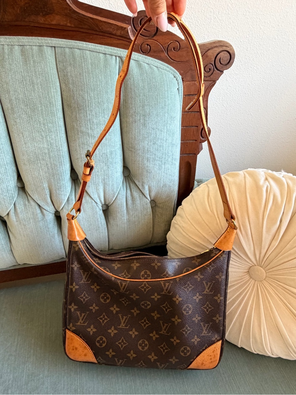 Louis Vuitton Vintage Boulogne Brown Monogram Canvas Shoulder Bag - Classic LV - Picture 16 of 16
